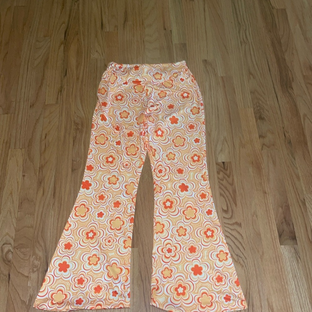 Orange Flare Pants